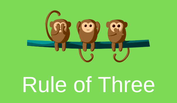 The Rule of Three in Writing things that come in threes